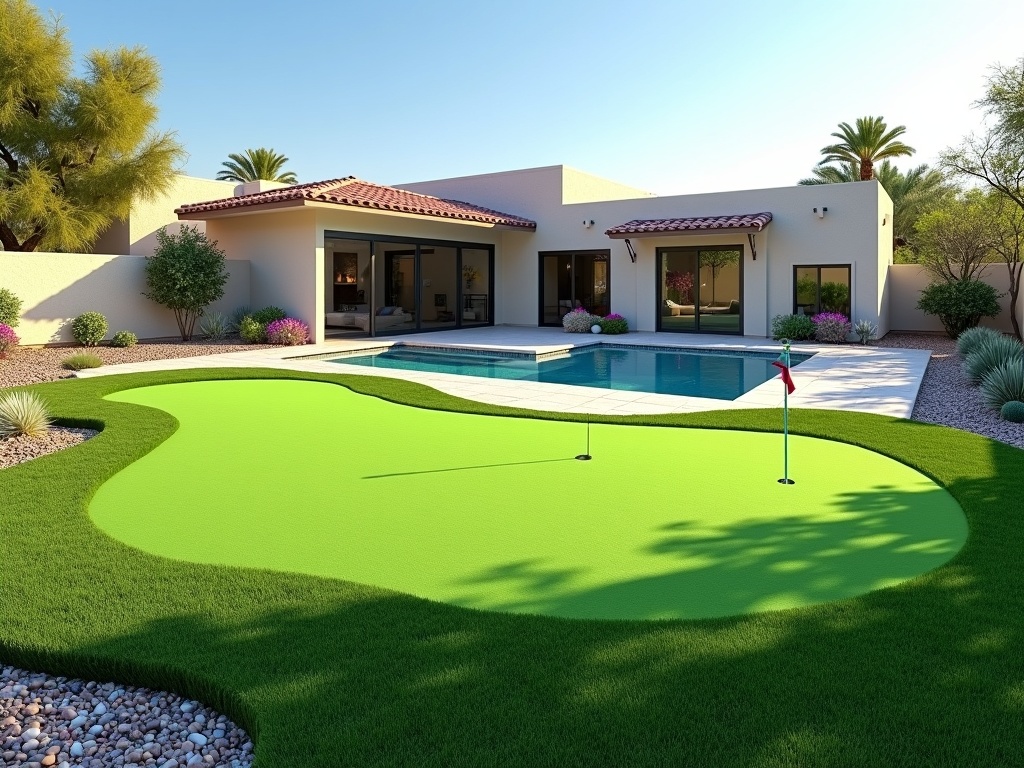 Backyard putting green Las Vegas